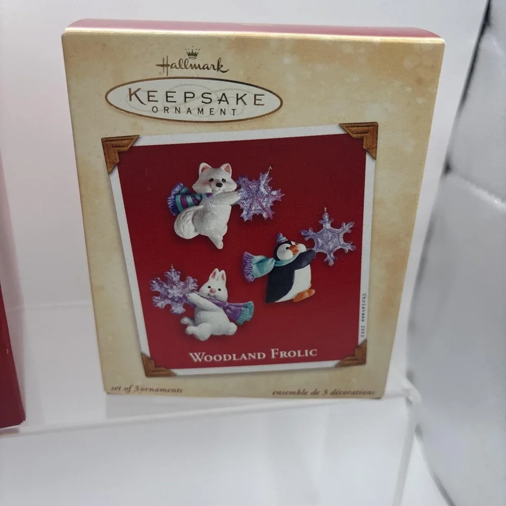 Hallmark Keepsake Ornaments~Lot of 2~Woodland Frolic and Cool Friends~NIB